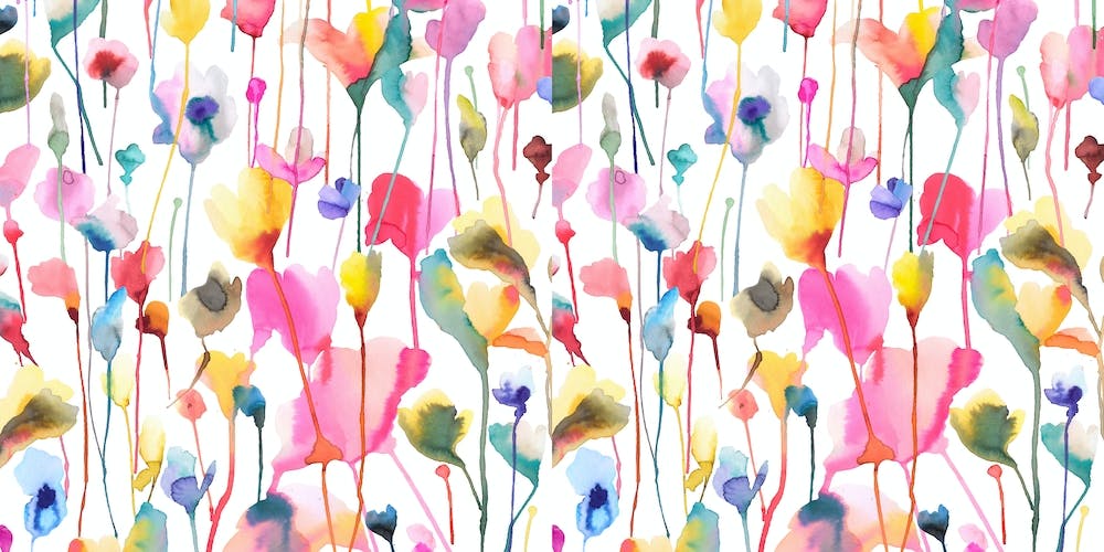 Summer Wild Rustic Flowers Colourful