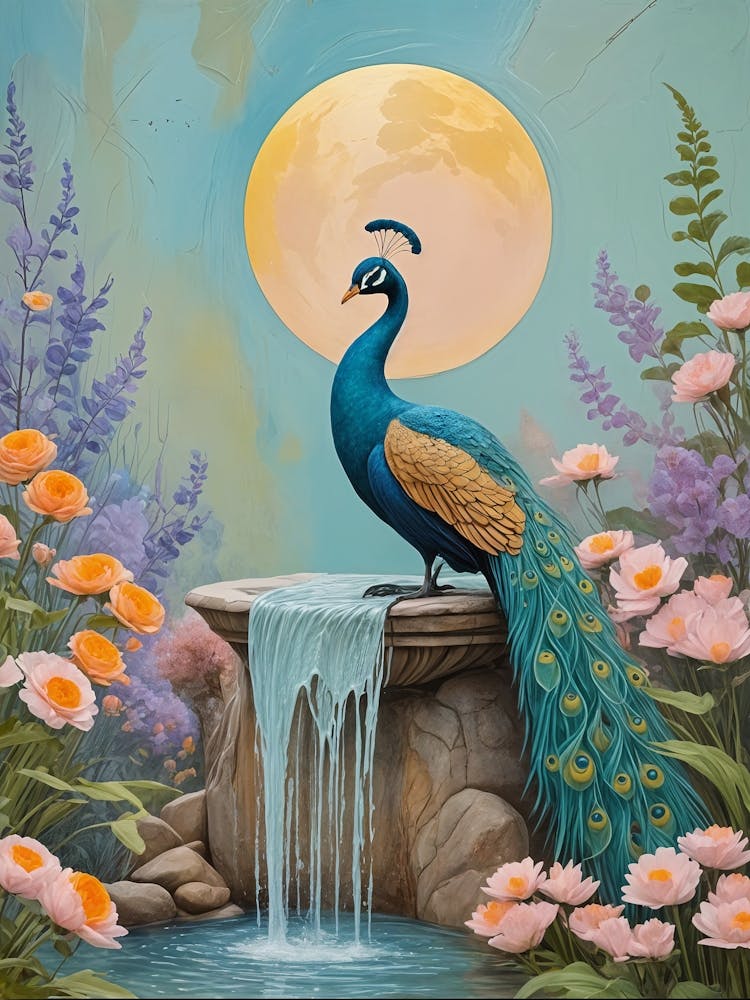 Peacock In The Moonlight no2