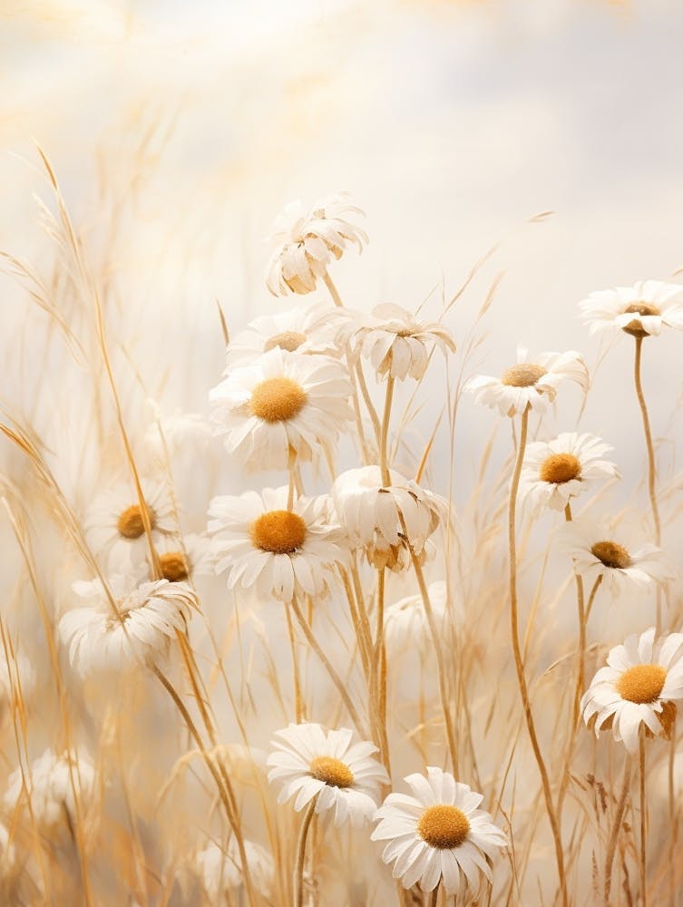 Boho Dried Flowers Oxeye Daisy 4