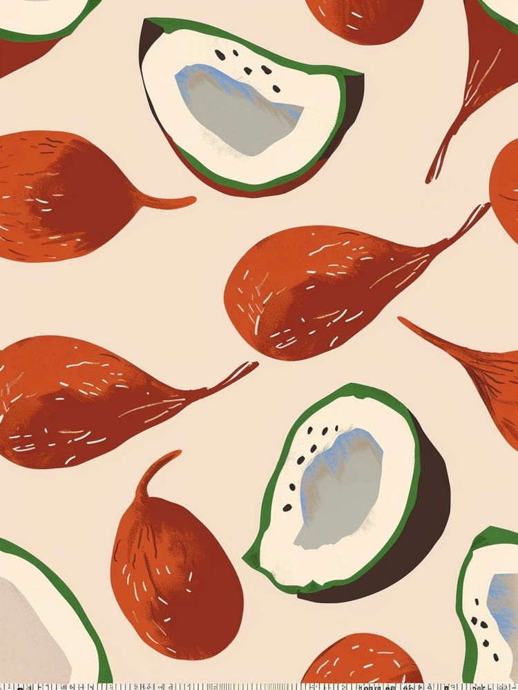 Coconut Pattern Illustration 2