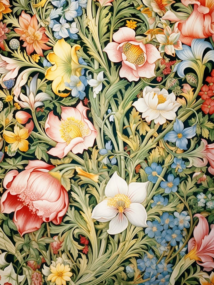 William Morris Floral 4