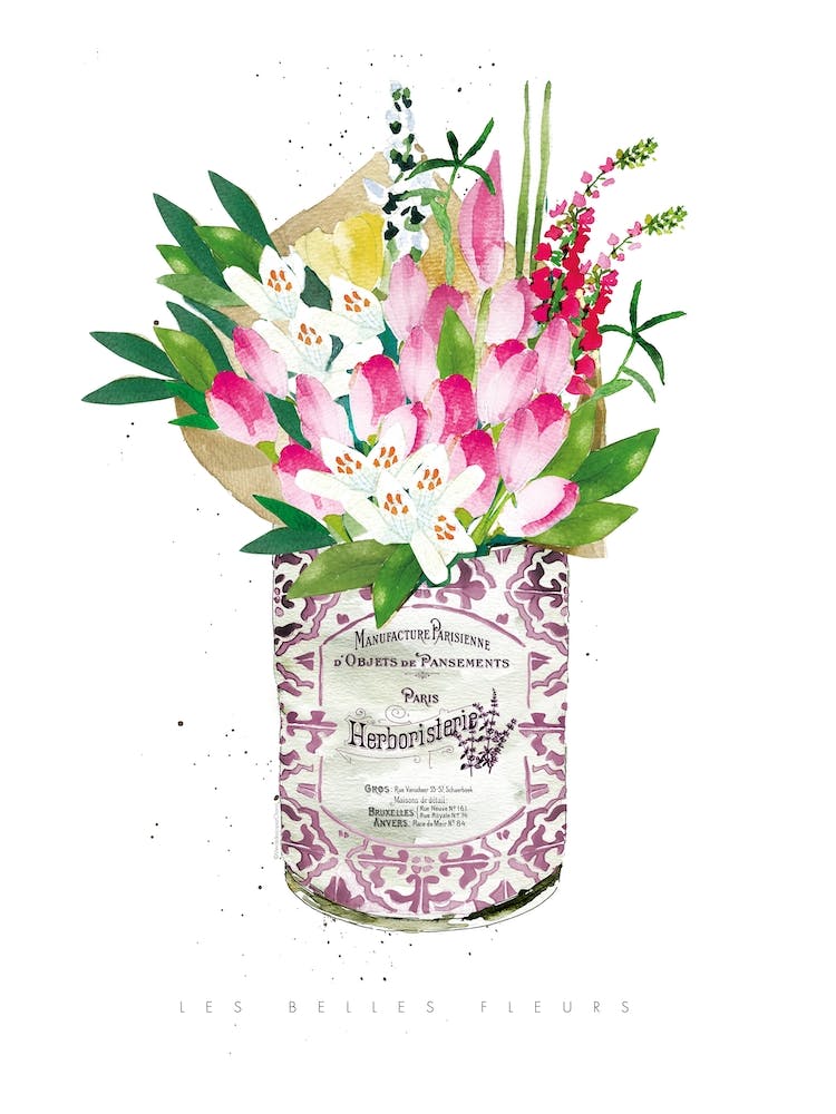 Rosa Tulpen in Vintage-Dose