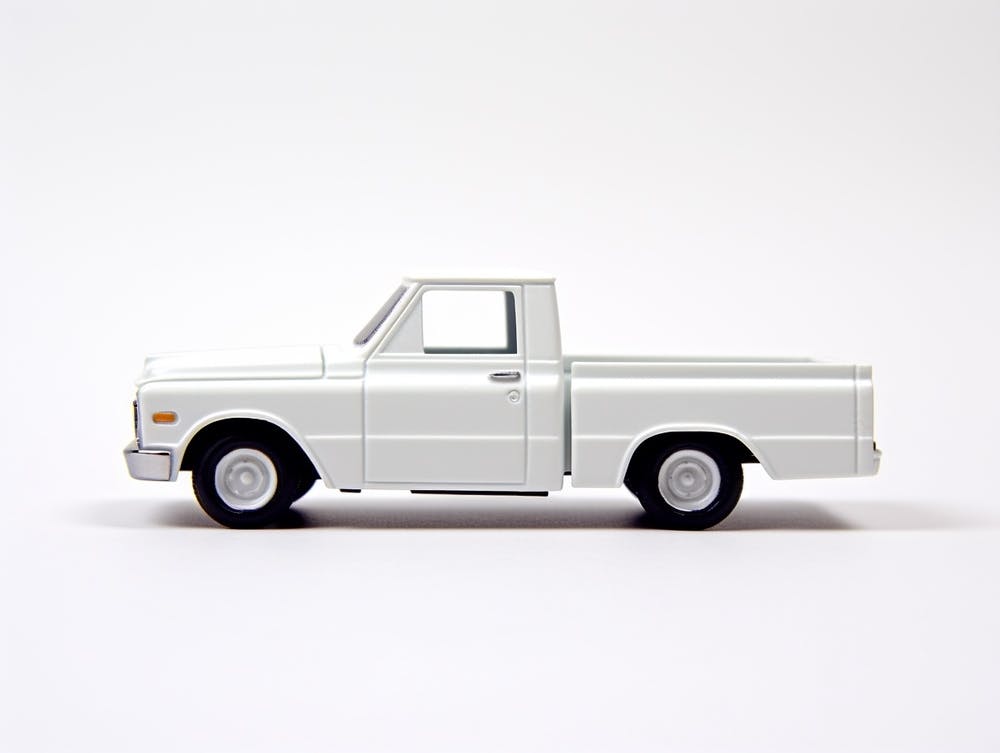 Toy Car 67 Chevy C10 White