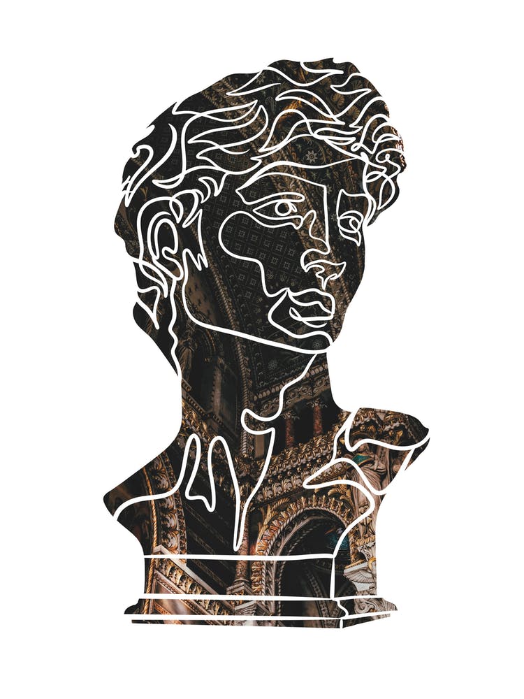 Bust Of David Dark Academia