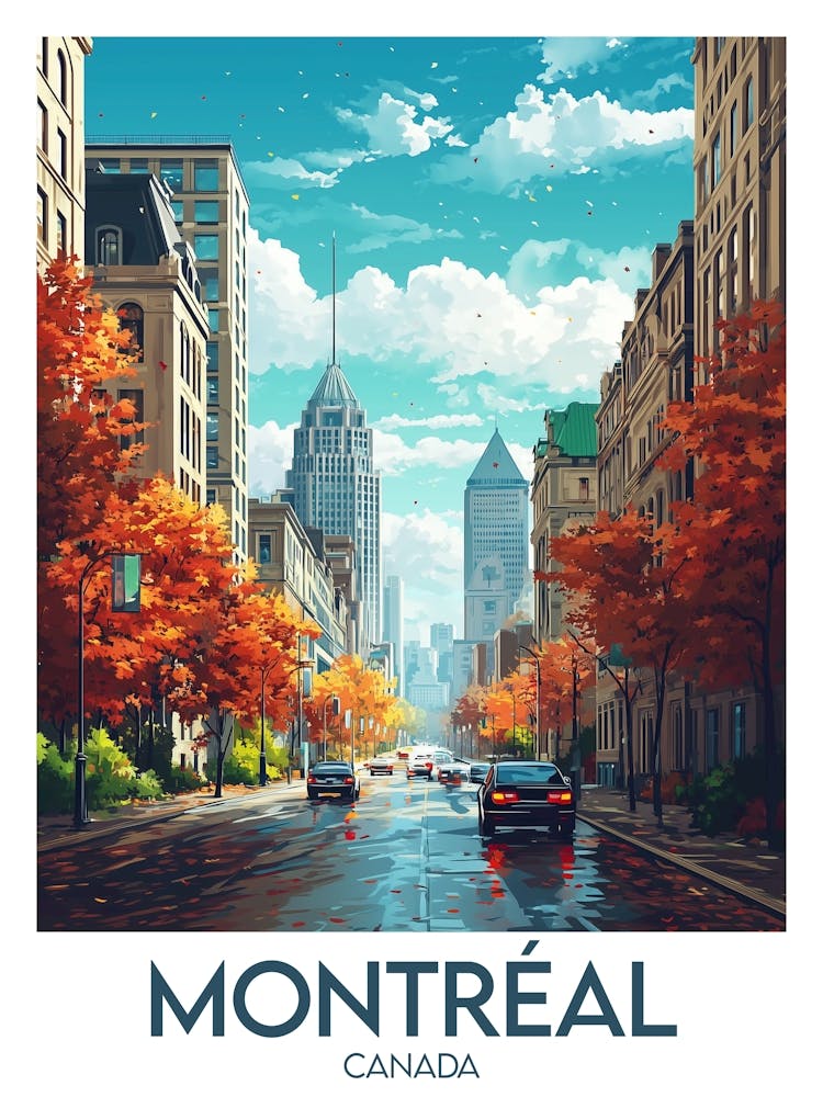 Affiche de voyage Montréal