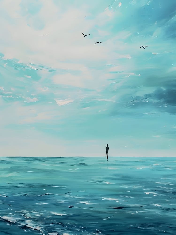 Man In The Ocean