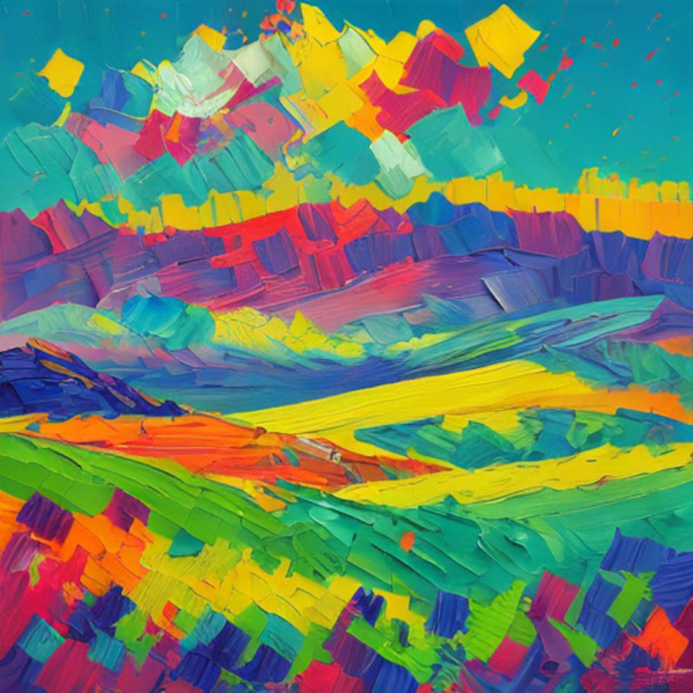 Abstract Landscape Painting 10