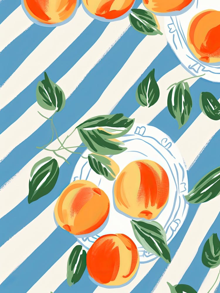 Apricots Fruit Summer Illustration 7