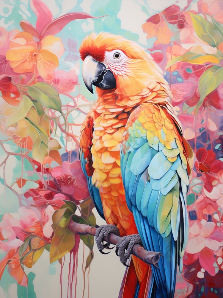 Bright Parrot Illustration 4
