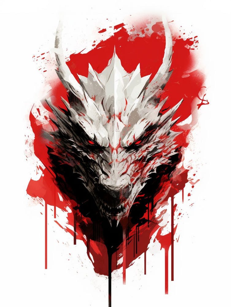 Dragon Minimalist Abstract 1