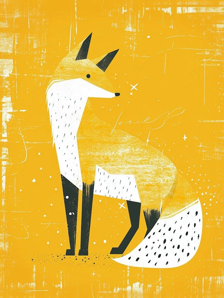 Yellow Arctic Fox 1