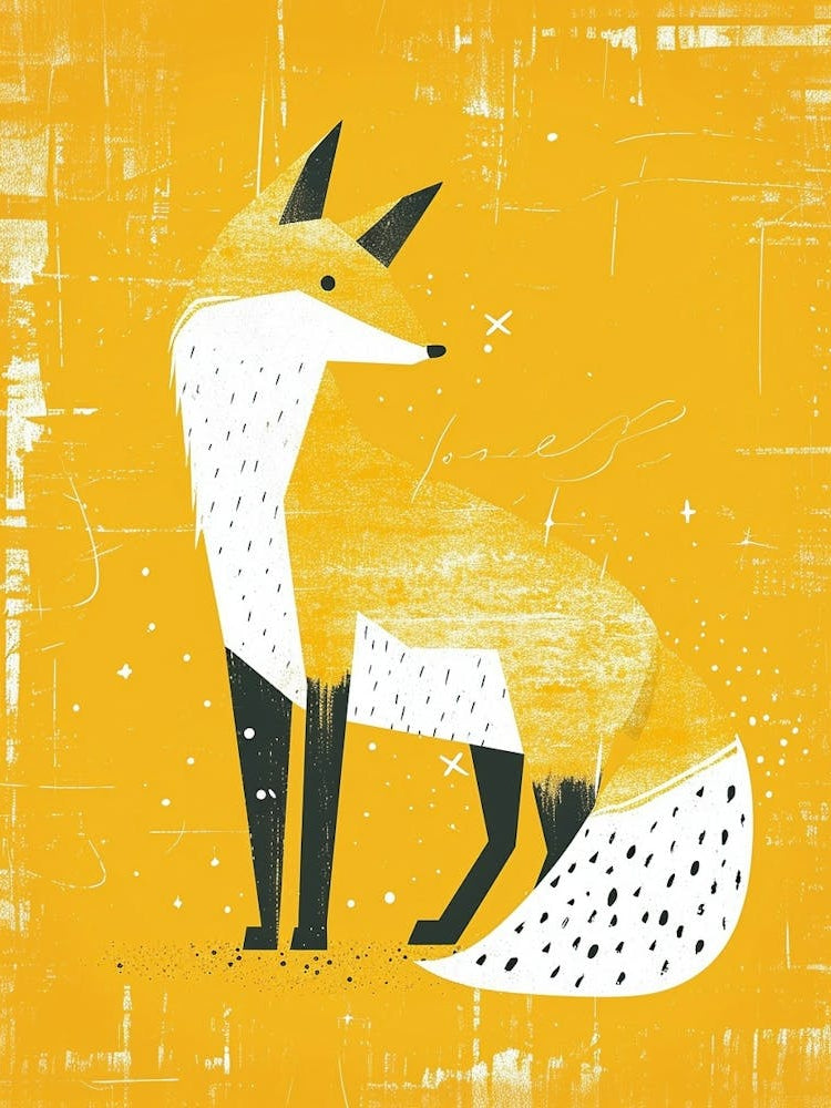 Yellow Arctic Fox 1