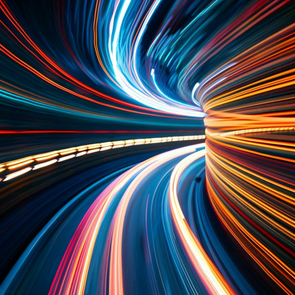 Long Exposure Image Of A Highway