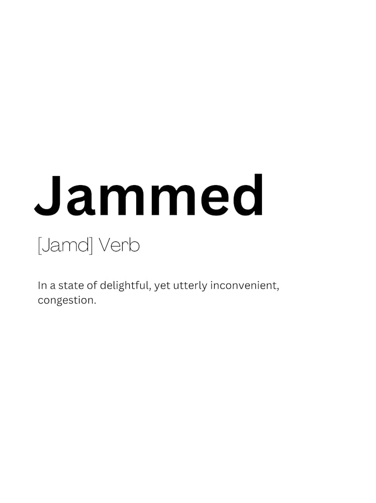 Jammed Definition Meaning