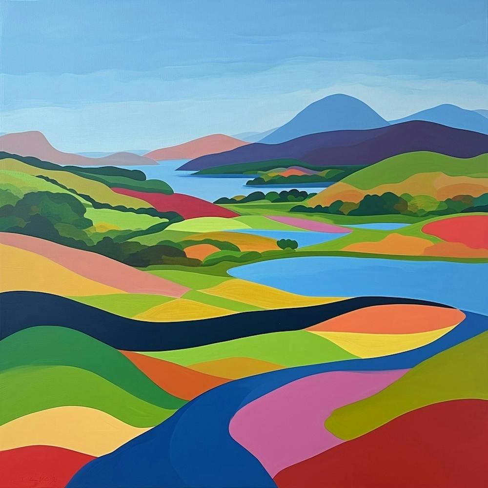 Colourful Abstract Killarney National Park Ireland 1