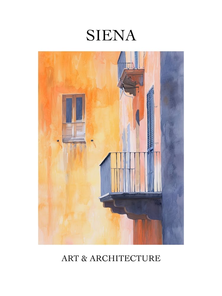 Siena Travel And Architecture Poster 3