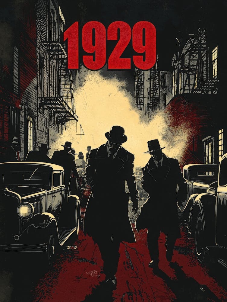 Aihrgdesign - Un Poster de Crime Vintage Illustrant L'Infâme 4