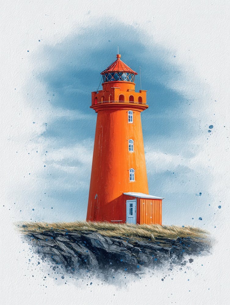 Aihrgdesign Peinture Aquarelle Isolée d'un Phare Européen 920961d4 Ba2e 49b2 A66c 280ea3804e25 3