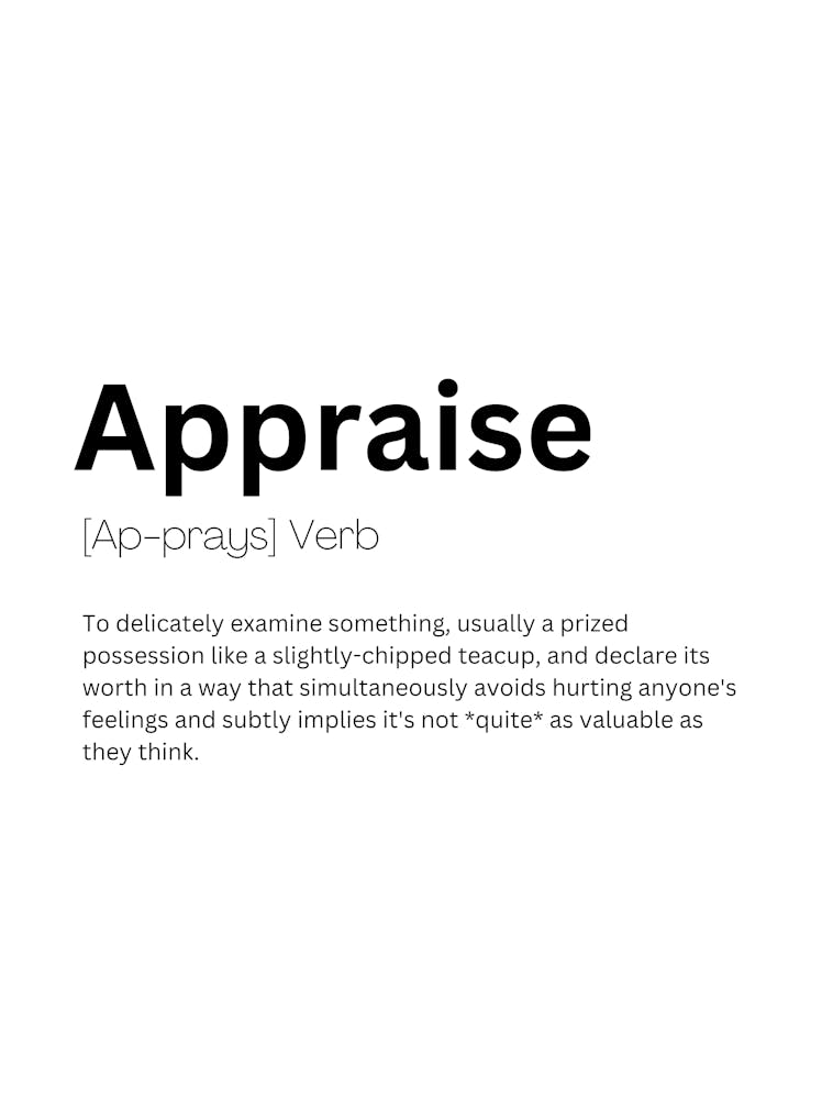 Appraise Definition Meaning 1
