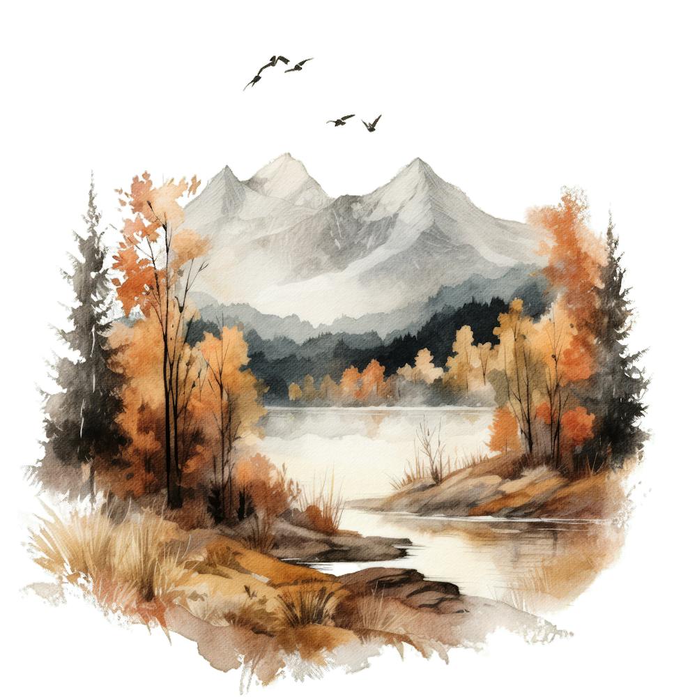 Aquarell-Landschaftsmalerei 21