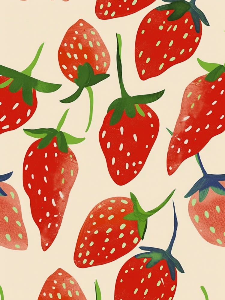 Strawberry Pattern Illustration 6