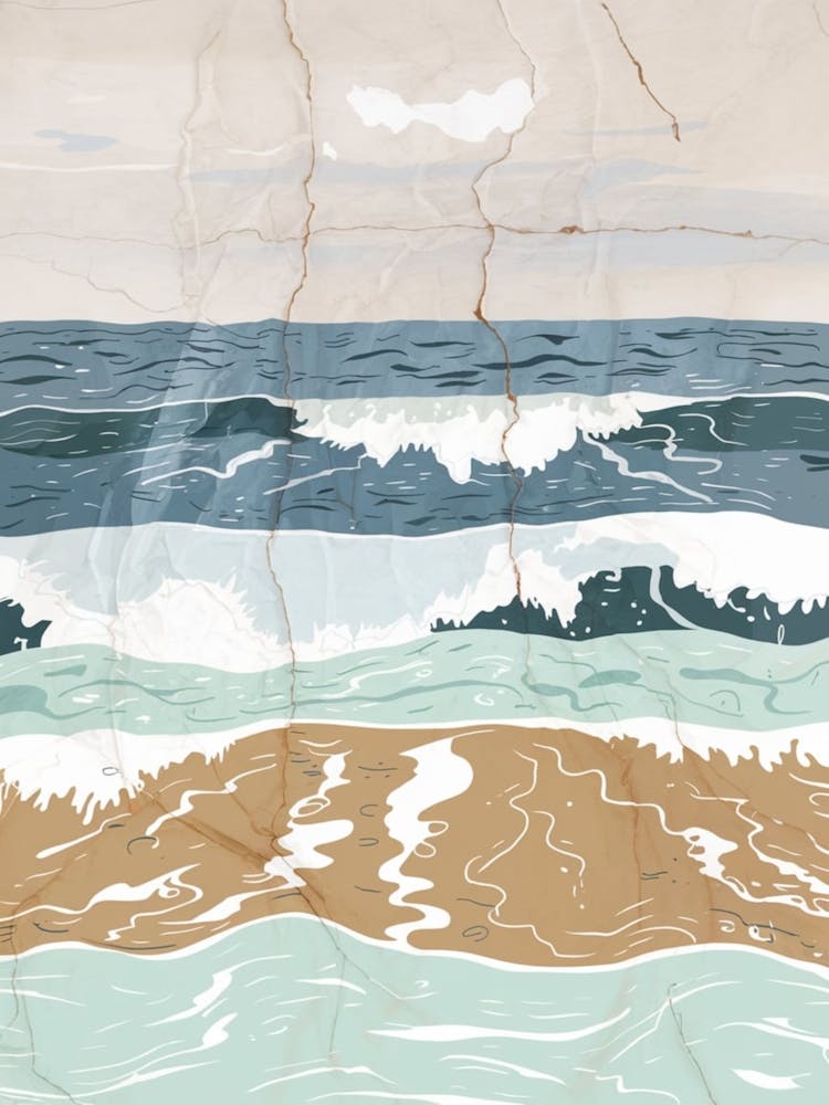 Seascape With Waves