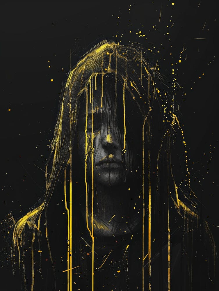 Gold Splatter 2