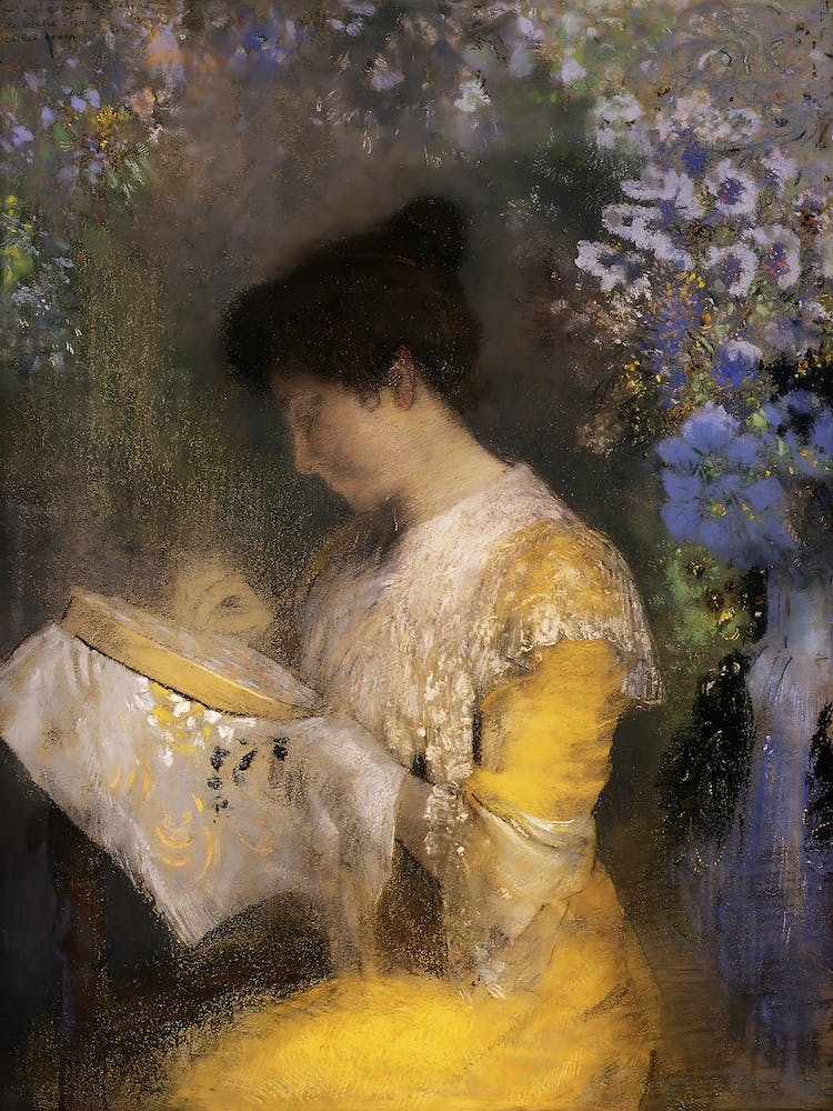 Madame Arthur Fontaine (Marie Escudier, Born 1865), (1901), Odilon Redon