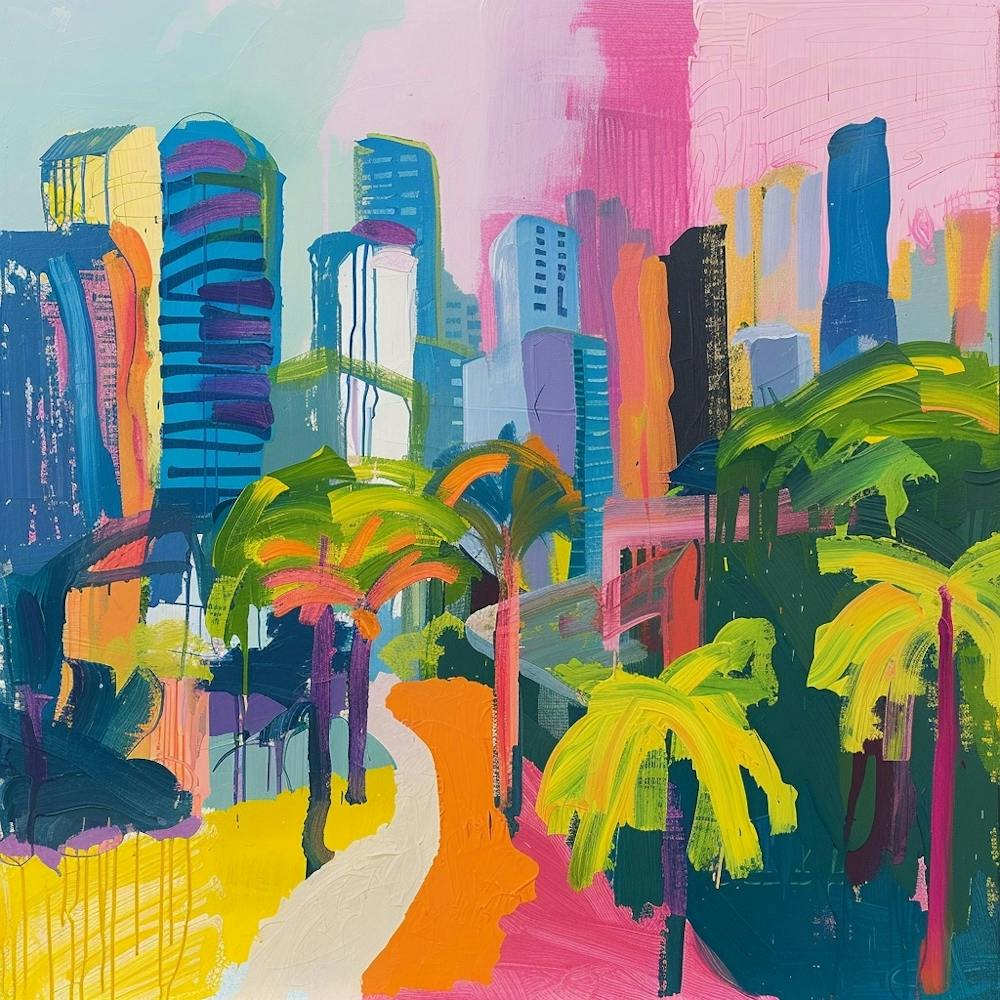 Abstrakte Reisekollektion Panama City Panama 3