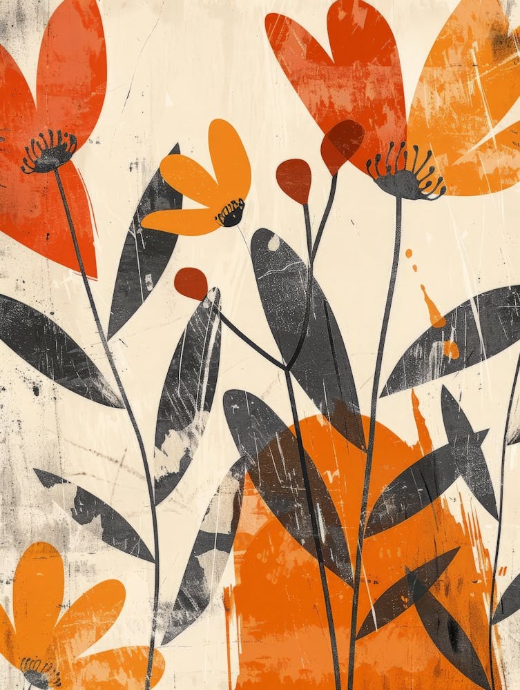 Orange Flowers 8