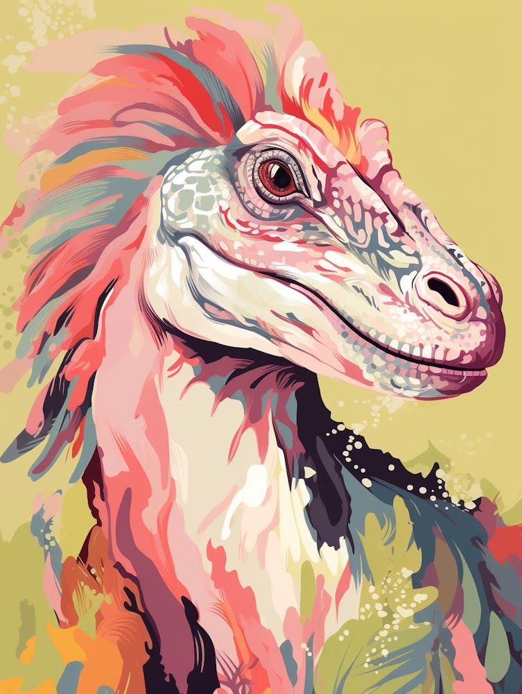 Colourful Dinosaur Dromaeosaurus 2