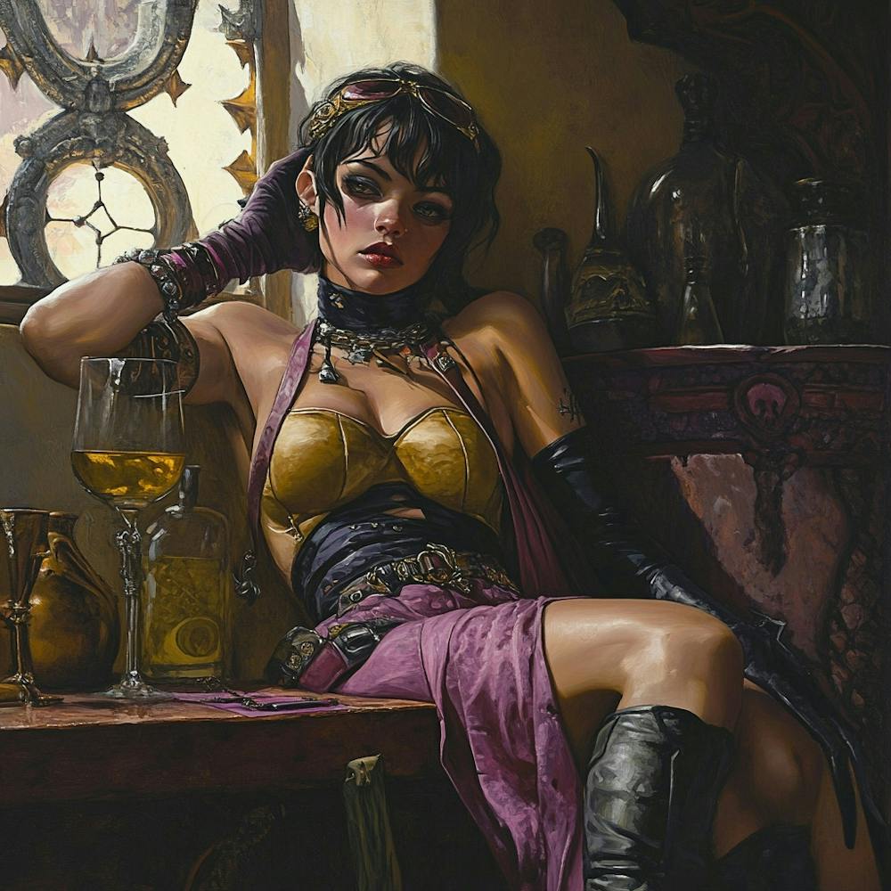 Sexy Steampunk Woman Intergalactic Mermaid 1