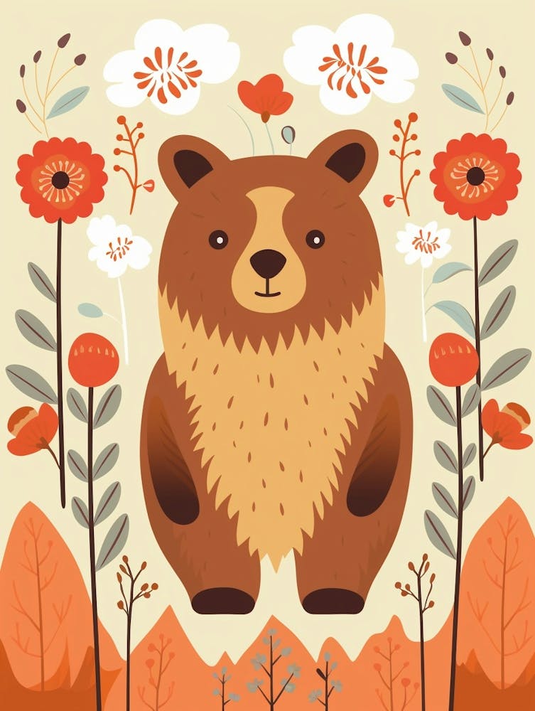 Baby Tier Illustration Bär 6