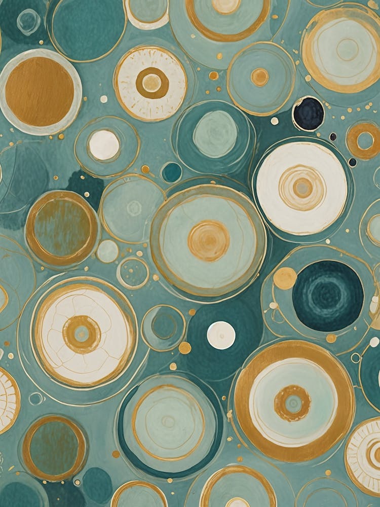 Circles In Teal