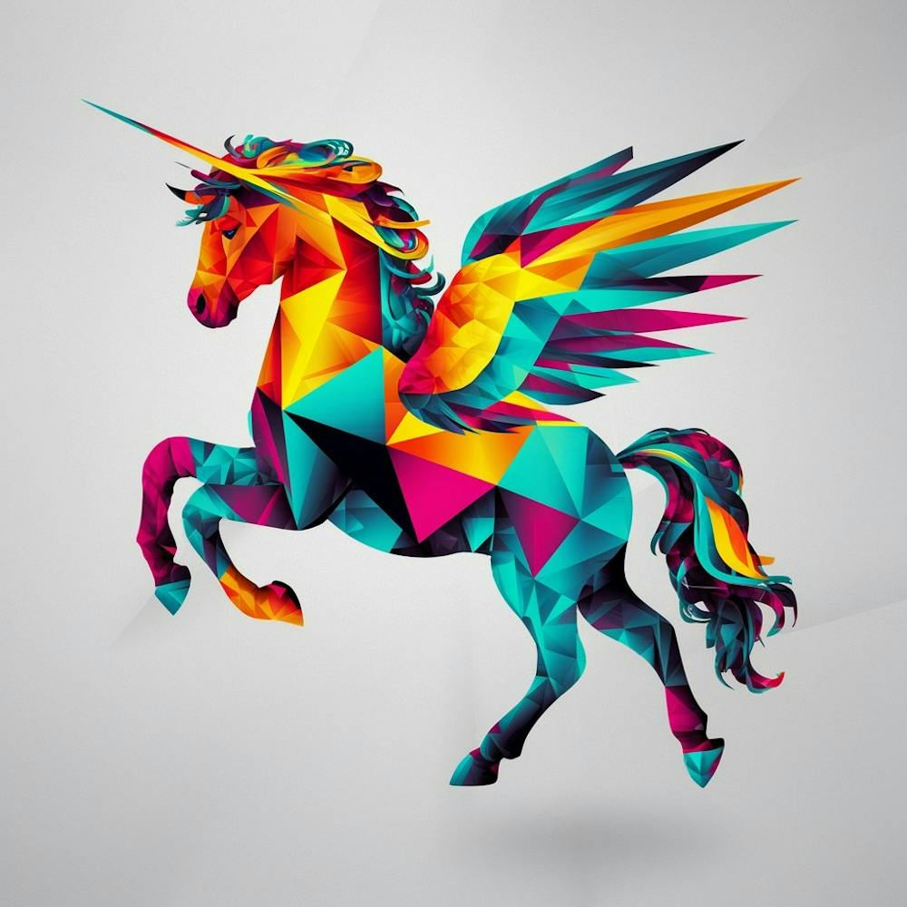 Unicorn Polygonal