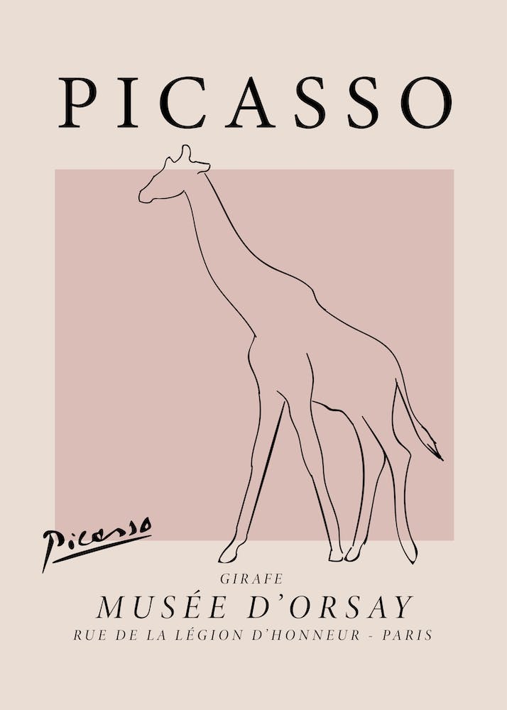 Giraffe - Picasso Stil