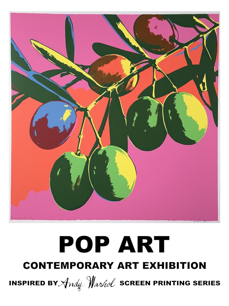 Affiche Olives Pop Art 3