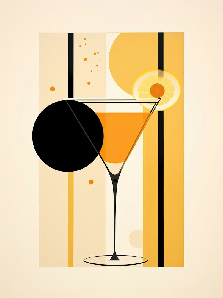 Cocktail Sidecar Infusion Florale Mid-Century Modern 3
