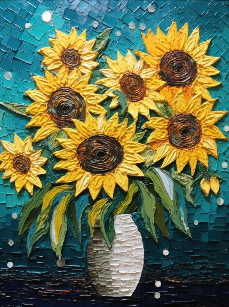 Sunflowers In A Vase 14