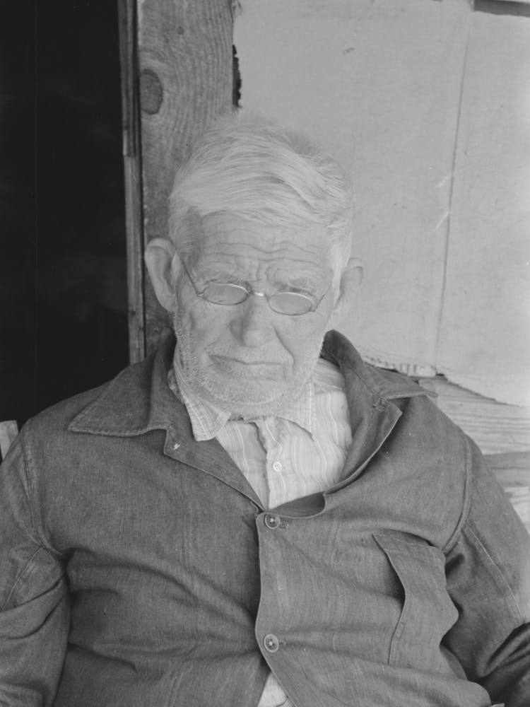 Oldtime East Texas Farmer Who Is Now Blind, Near Harleton, Texas By Russell Lee