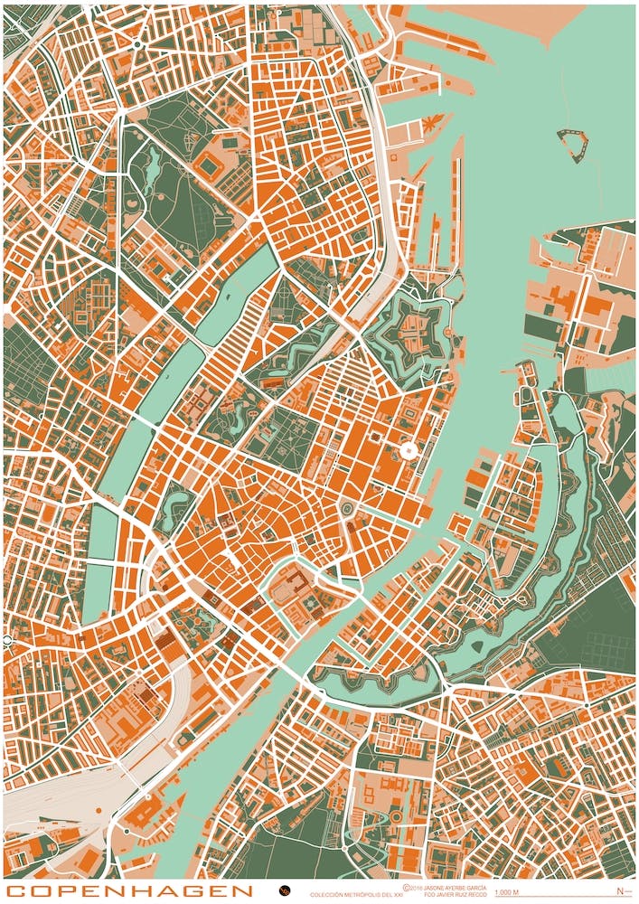 Copenhague Orange Map
