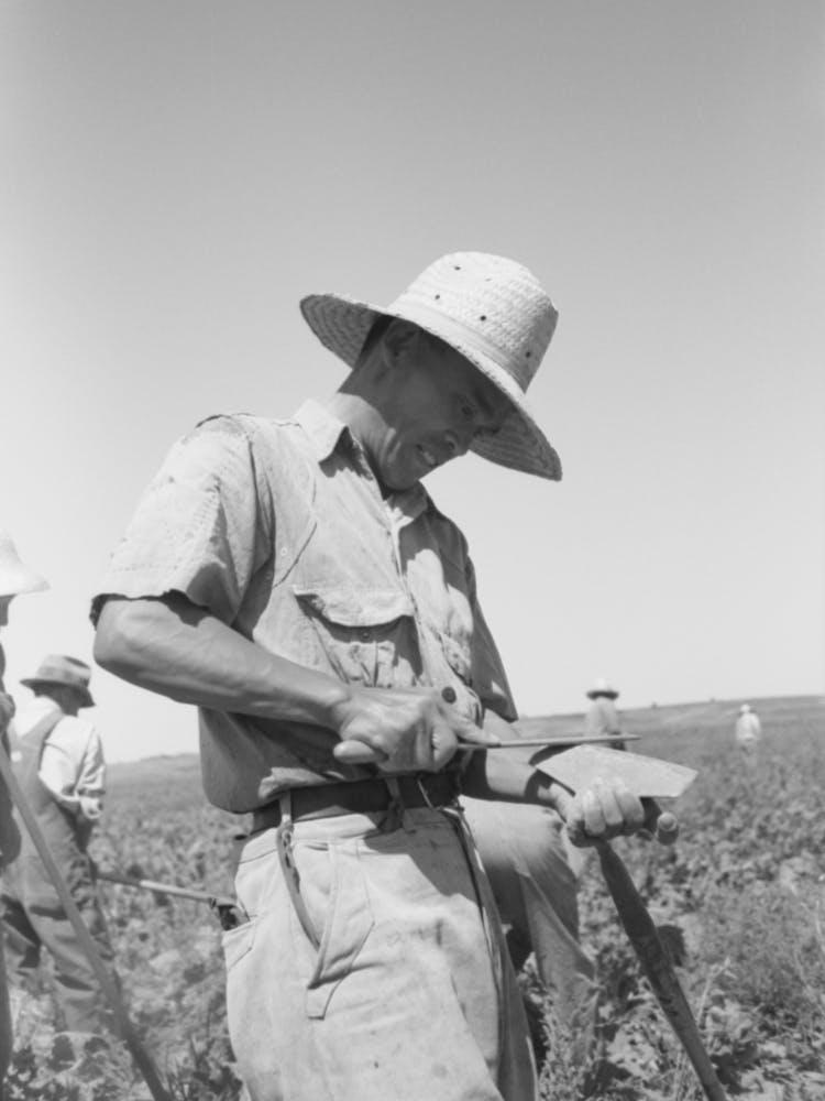 Nyssa, Oregon, Fsa (Farm Security Administration) Mobile Camp, A Japanese American Farm Worker
