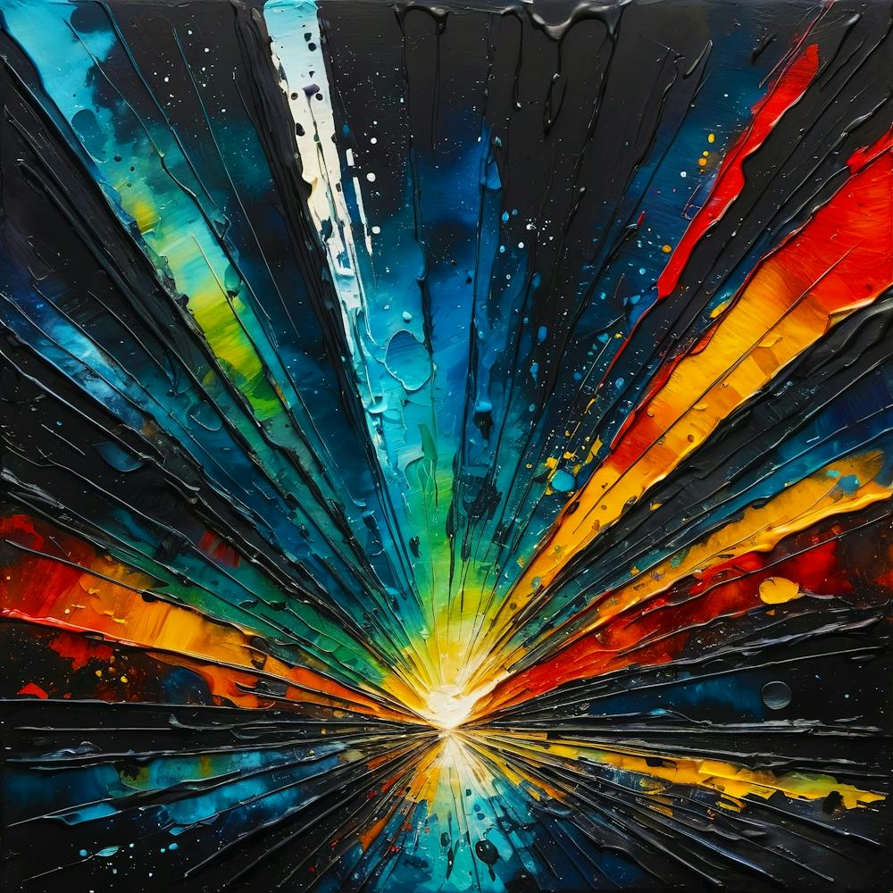 Abstract Landscape Painting Vibrant colors 2