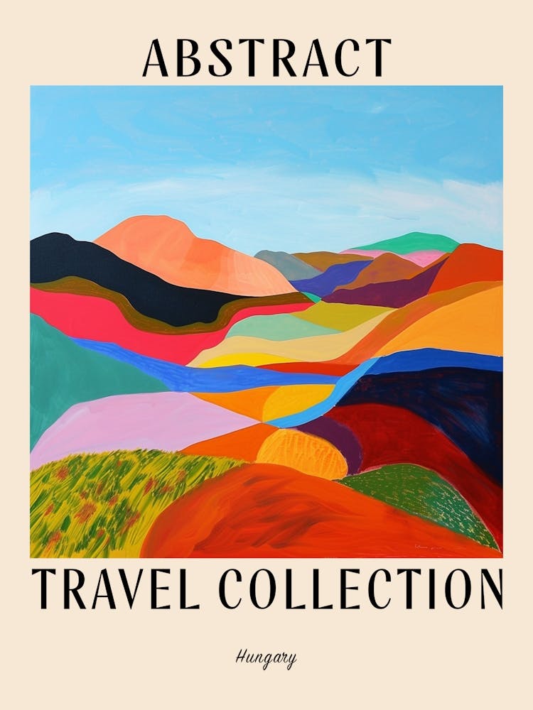 Abstract Travel Collection Poster Hungary 3