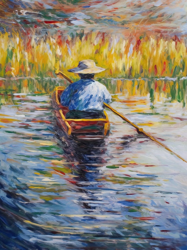 Rudern im Stil von Monet 1
