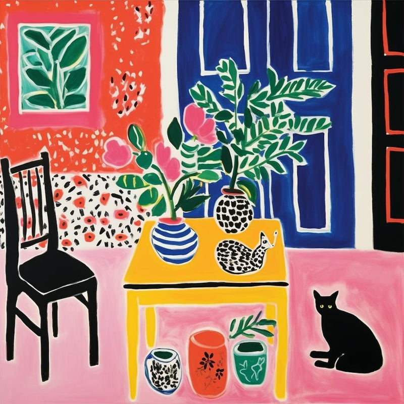 Cat In A Room