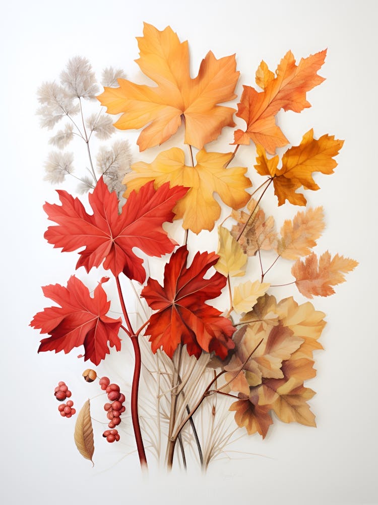 Autumn Leaves Art Painting