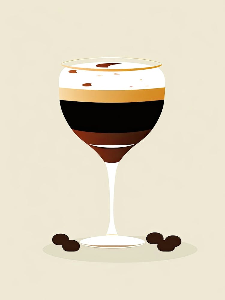 Mid Century Modern Irish Coffee Floral Infusion Cocktail 3
