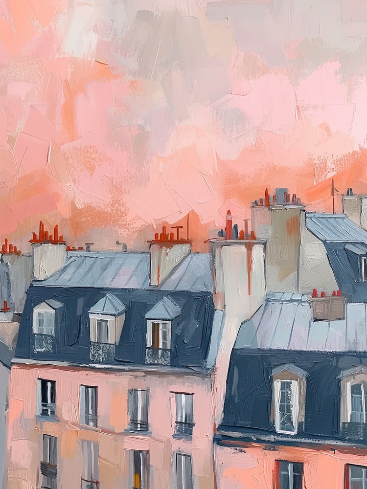 Paris Rooftops Morning Skyline 8