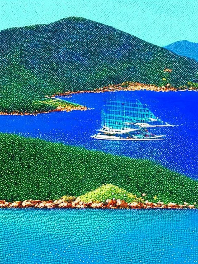 Whitsunday Islands National Park Australia Pointillism